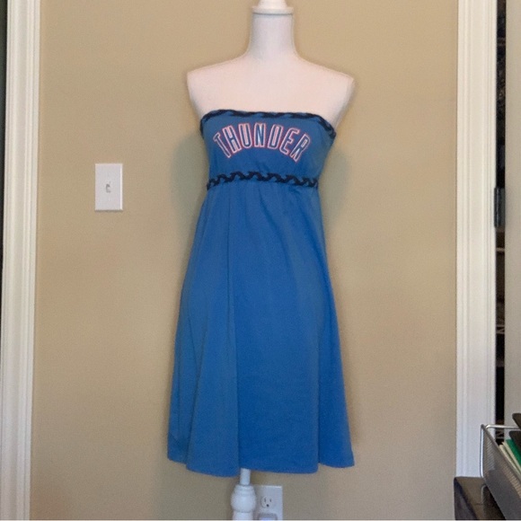 OKC Thunder Strapless Cotton Dress L - Picture 3 of 6